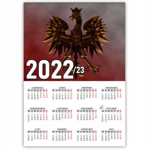 KALENDARZ Plakat 32x44 Patriotyczne WZORY POLSKA