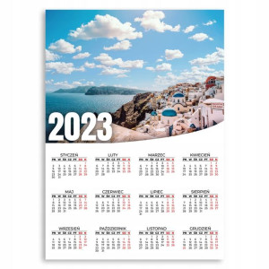 KALENDARZ PLAKATOWY 2023 ROK 50x70 cm Gracja Wzory