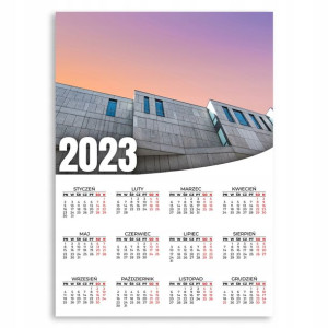 KALENDARZ PLAKATOWY 2023 ROK 50x70 cm Urban Wzory