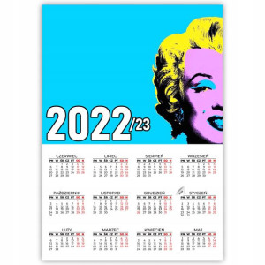 KALENDARZ Plakatowy 32x44 ANDY WARHOL Monroe WZORY