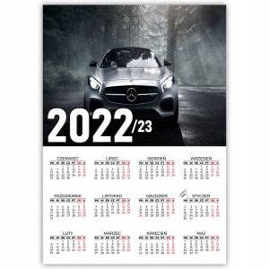 KALENDARZ Plakatowy 32x44 DUŻO WZORÓW 2022/2023