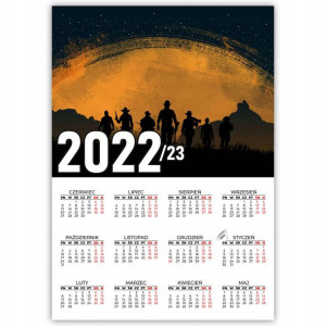 KALENDARZ Plakatowy 32x44 DUŻO WZORÓW 2022/2023