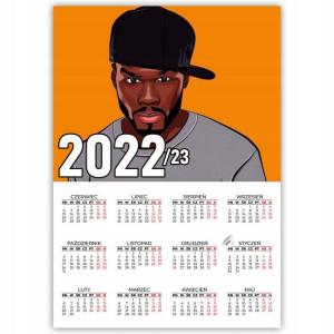 KALENDARZ Plakatowy 32x44 HIP HOP LEGENDS Wzory
