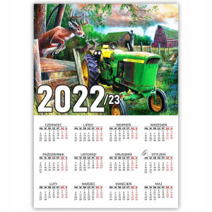 KALENDARZ Plakatowy 32x44 JOHN DEERE Wiele Wzorów
