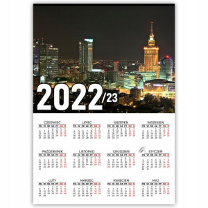 KALENDARZ Plakatowy 32x44 MIASTA ŚWIATA MiX Wzorów