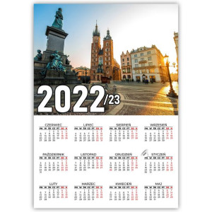 KALENDARZ Plakatowy 32x44 MIASTA ŚWIATA MiX Wzorów