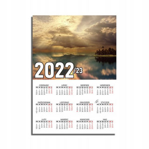 KALENDARZ Plakatowy 32x44 Morze JEZIORA Ocean MiX