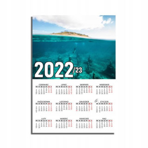 KALENDARZ Plakatowy 32x44 Morze JEZIORA Ocean MiX