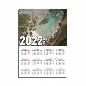 KALENDARZ Plakatowy 32x44 MORZE Ocean Wodospady