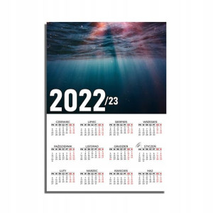 KALENDARZ Plakatowy 32x44 MORZE Ocean Wodospady