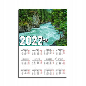 KALENDARZ Plakatowy 32x44 MORZE Ocean Wodospady