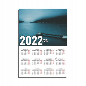 KALENDARZ Plakatowy 32x44 MORZE Ocean Wodospady