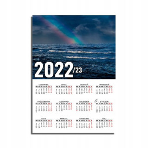 KALENDARZ Plakatowy 32x44 MORZE Ocean Wodospady