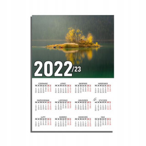 KALENDARZ Plakatowy 32x44 MORZE Ocean Wodospady