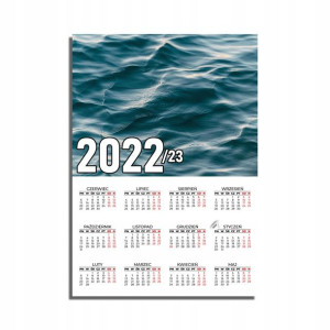KALENDARZ Plakatowy 32x44 MORZE Ocean Wodospady