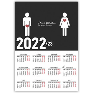 KALENDARZ Plakatowy 32x44 WIELE WZORÓW 2022/2023