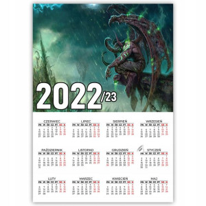 KALENDARZ Plakatowy 32x44 WIELE WZORÓW 2022/2023
