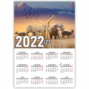 KALENDARZ Plakatowy 32x44 WIELE WZORÓW 2022/2023
