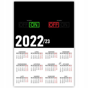 KALENDARZ Plakatowy 32x44 WIELE WZORÓW 2022/2023