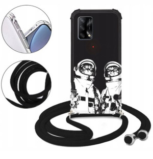 Etui CROSSBODY do OPPO A74 4G Męskie Anime Wzory