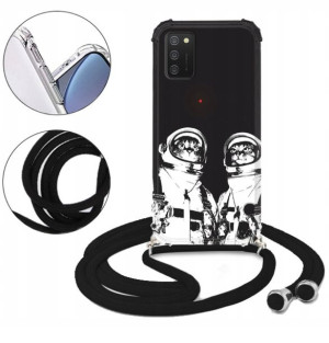Etui CROSSBODY do SAMSUNG A03S Męskie Anime Wzory