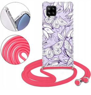 Etui CROSSBODY do SAMSUNG A42 Case Letnie Wzory