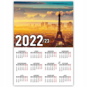 KALENDARZ Plakatowy 32x44 Wiele Wzorów PARIS 22/23