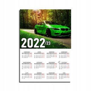KALENDARZ Plakatowy 32x44 Wiele Wzorów SAMOCHODY