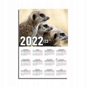 KALENDARZ Plakatowy 32x44 Wiele Wzorów ZWIERZĘTA