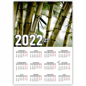 KALENDARZ Plakatowy 32x44 Wzory NATURE 2022/2023