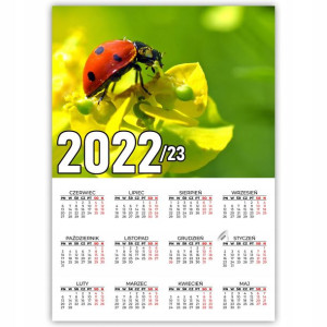 KALENDARZ Plakatowy 32x44 Wzory NATURE 2022/2023