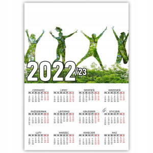KALENDARZ Plakatowy 32x44 Wzory NATURE 2022/2023