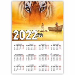 KALENDARZ Plakatowy 32x44 Wzory NATURE 2022/2023