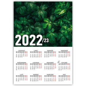 KALENDARZ Plakatowy 32x44 Wzory Przyroda 2022/2023