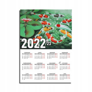KALENDARZ Plakatowy 32x44 Wzory ZWIERZĘTA 22/23