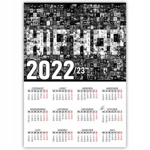 KALENDARZ Plakatowy HIP HOP RAP Wiele Wzorów 22/23