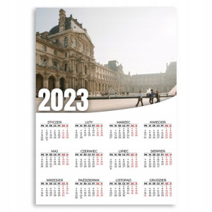 KALENDARZ ŚCIENNY 2023 Plakat 50x70 cm Wzory CITY