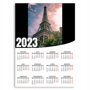 KALENDARZ ŚCIENNY 2023 Plakat 50x70 Wzory EIFFEL
