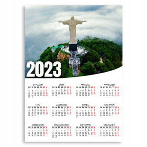 KALENDARZ ŚCIENNY 2023 Plakat 50x70 Wzory RELIGIA