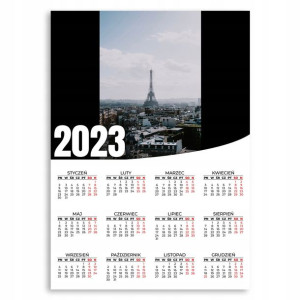 KALENDARZ ŚCIENNY 2023 Plakat 50x70 Wzory WIDOK