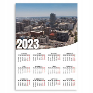 KALENDARZ ŚCIENNY 2023 Plakat 50x70 Wzory WIDOK