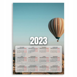 KALENDARZ ŚCIENNY 2023 Plakat 50x70cm Wzory BALONY