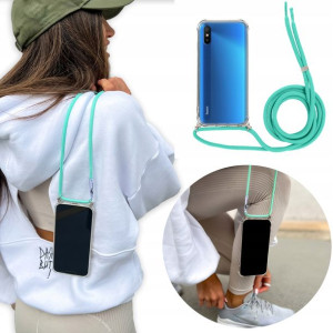 Etui Crossbody do XIAOMI REDMI 9AT Turkus Sznurek
