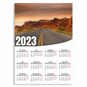 Kalendarz Ścienny 2023 Roczny 50x70 Wzory Bridge