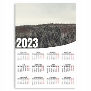 Kalendarz Ścienny 2023 Roczny 50x70 Wzory Droga