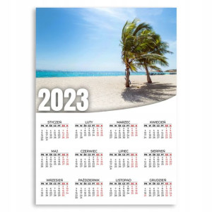 Kalendarz Ścienny 2023 Roczny 50x70 Wzory Dubaj