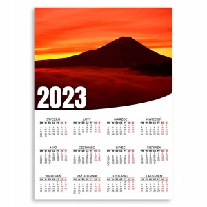 Kalendarz Ścienny 2023 Roczny 50x70 Wzory Japonia