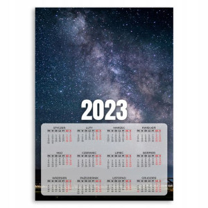 Kalendarz Ścienny 2023 Roczny 50x70 Wzory Kosmos