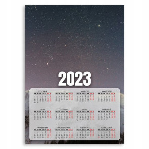 Kalendarz Ścienny 2023 Roczny 50x70 Wzory Kosmos