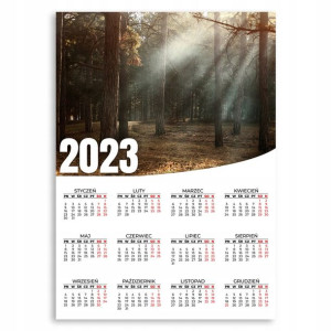 Kalendarz Ścienny 2023 Roczny 50x70 Wzory Miasto
